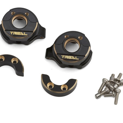 Treal Hobby X004ZVE00H SCX30 Brass Steering Knuckles (Black) (2) (7.75g ea) TLHTSCX30-06