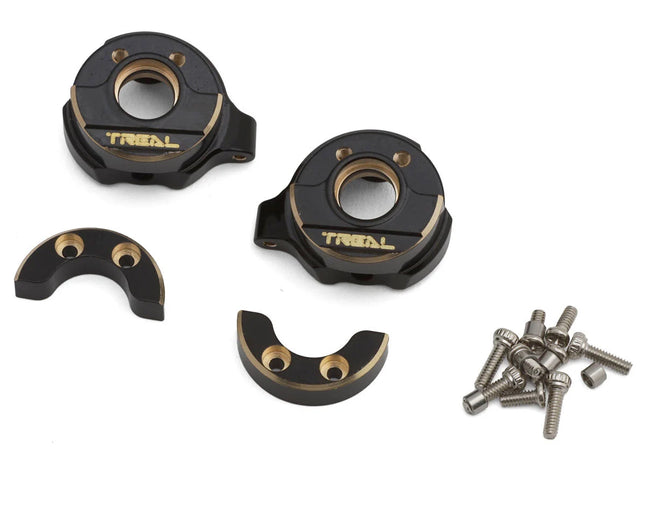Treal Hobby X004ZVE00H SCX30 Brass Steering Knuckles (Black) (2) (7.75g ea) TLHTSCX30-06