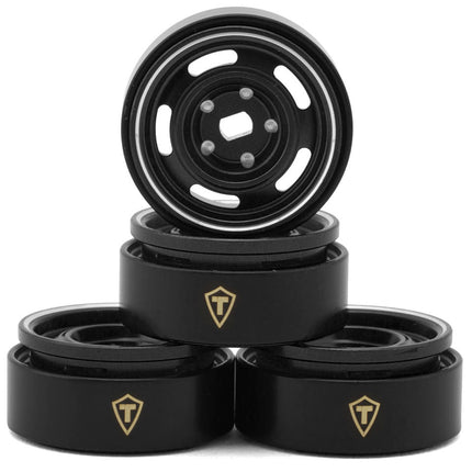 Treal Hobby 0.7" 5-Slot Aluminum Micro Rock Crawler Beadlock Wheels (4) (8g ea) (Various Colors)