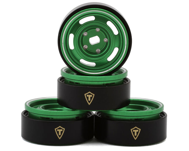 Treal Hobby 0.7" 5-Slot Aluminum Micro Rock Crawler Beadlock Wheels (4) (8g ea) (Various Colors)