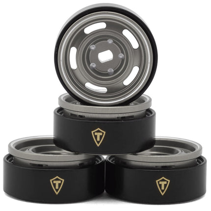 Treal Hobby 0.7" 5-Slot Aluminum Micro Rock Crawler Beadlock Wheels (4) (8g ea) (Various Colors)
