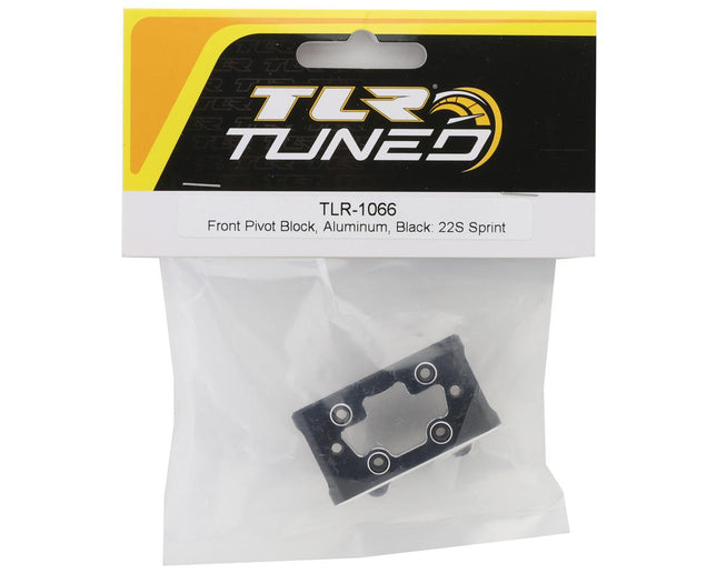 Team Losi Racing Front Pivot Block, Aluminum, Black: 22S Sprint TLR-1066