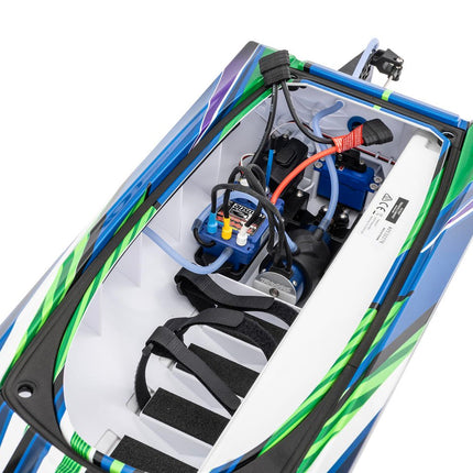 Traxxas Spartan® SR 6S High-Performance Brushless RTR Race Boat (Green) w/TQi™ 2.4GHz Radio & TSM® TRA103076-4