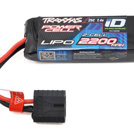 Traxxas  2820X 2S "Power Cell" 25C LiPo Battery w/iD Traxxas Connector (7.4V/2200mAh) TRA2820X