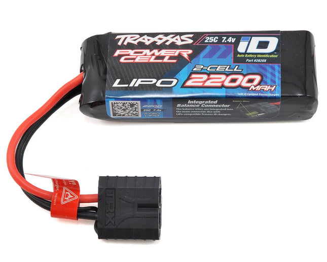 Traxxas  2820X 2S "Power Cell" 25C LiPo Battery w/iD Traxxas Connector (7.4V/2200mAh) TRA2820X