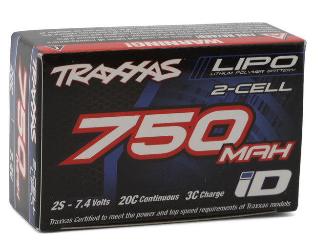 Traxxas 2821 2S "Power Cell" 20C Lipo Battery w/iD Connector (7.4V/750mAh) TRA2821