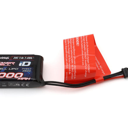 Traxxas 2822 2S "Power Cell" 20C LiPo Battery w/iD Connector (7.4V/1000mAh) TRA2822