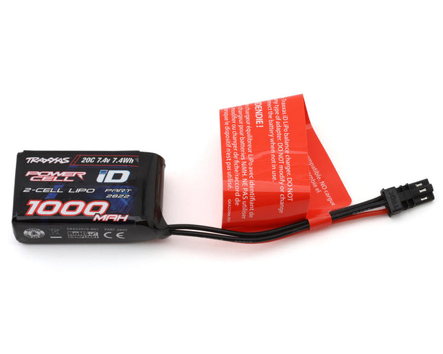 Traxxas 2822 2S "Power Cell" 20C LiPo Battery w/iD Connector (7.4V/1000mAh) TRA2822