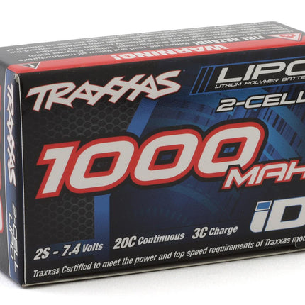 Traxxas 2822 2S "Power Cell" 20C LiPo Battery w/iD Connector (7.4V/1000mAh) TRA2822