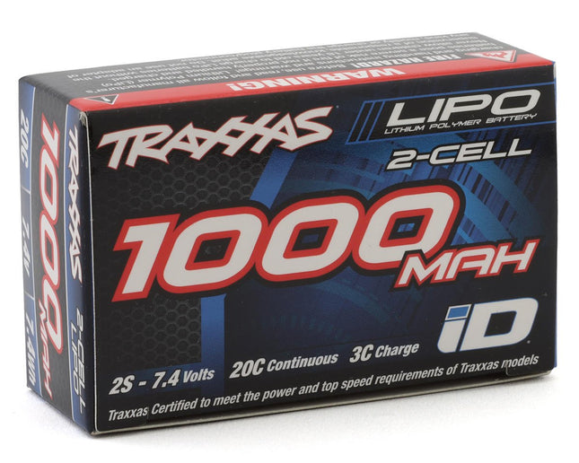 Traxxas 2822 2S "Power Cell" 20C LiPo Battery w/iD Connector (7.4V/1000mAh) TRA2822