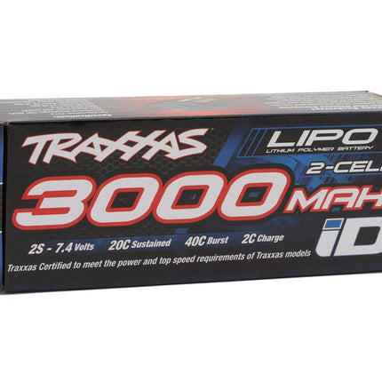 Traxxas 2827X 2S "Power Cell" 20C LiPo Battery w/iD Connector (7.4V/3000mAh) TRA2827X