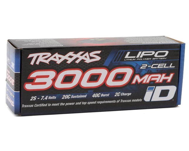 Traxxas 2827X 2S "Power Cell" 20C LiPo Battery w/iD Connector (7.4V/3000mAh) TRA2827X