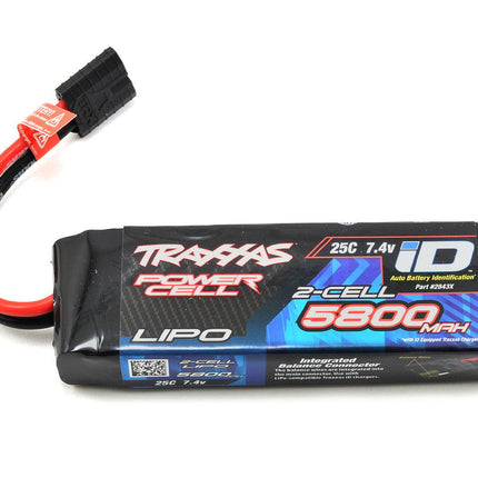 Traxxas 2843X 2S "Power Cell" 25C LiPo Battery w/iD Traxxas Connector (7.4V/5800mAh) TRA2843X