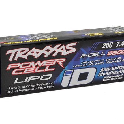 Traxxas 2843X 2S "Power Cell" 25C LiPo Battery w/iD Traxxas Connector (7.4V/5800mAh) TRA2843X