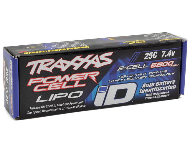 Traxxas 2843X 2S "Power Cell" 25C LiPo Battery w/iD Traxxas Connector (7.4V/5800mAh) TRA2843X