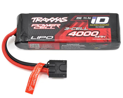 Traxxas 2849X 3S "Power Cell" 25C LiPo Battery w/iD Traxxas Connector (11.1V/4000mAh) TRA2849X