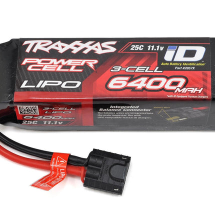 Traxxas 2857X 3S "Power Cell" 25C LiPo Battery w/iD Traxxas Connector (11.1V/6400mAh) TRA2857X