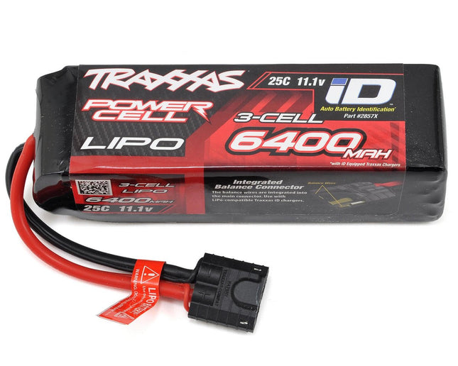 Traxxas 2857X 3S "Power Cell" 25C LiPo Battery w/iD Traxxas Connector (11.1V/6400mAh) TRA2857X