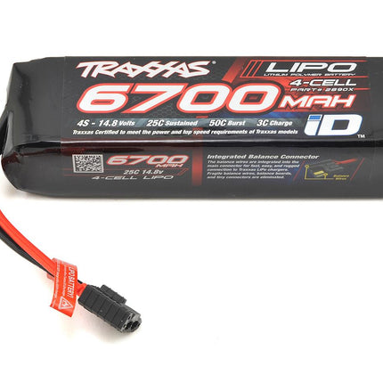 Traxxas 2890X 4S "Power Cell" 25C LiPo Battery w/iD Traxxas Connector (14.8V/6700mAh) TRA2890X