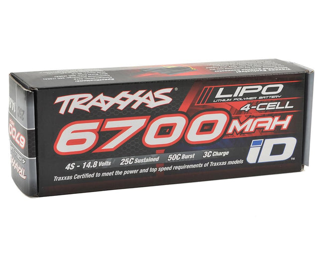Traxxas 2890X 4S "Power Cell" 25C LiPo Battery w/iD Traxxas Connector (14.8V/6700mAh) TRA2890X