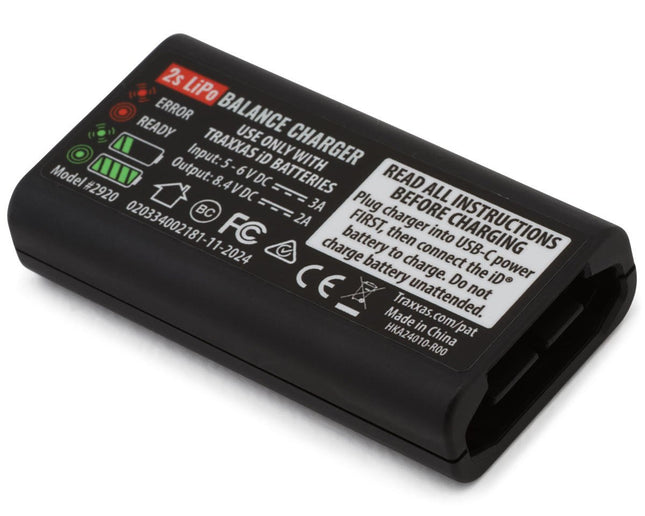 Traxxas 2920 USB-C 2S Lipo Charger w/iD® Connector TRA2920