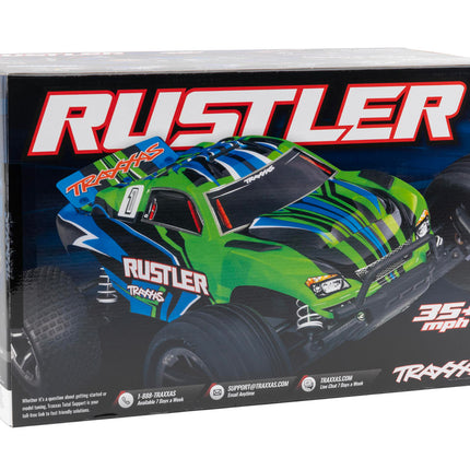 Traxxas Rustler HD 1/10 RTR 2WD Electric Stadium Truck w/XL-5 ESC, TQ 2.4GHz Radio, Battery & USB-C Charger TRA37254-8