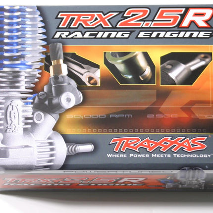 Traxxas 5207R TRX 2.5R .15 Rear Exhaust IPS Shaft Slide Carb Nitro Engine Standard Plug, Pull Start TRA5207R