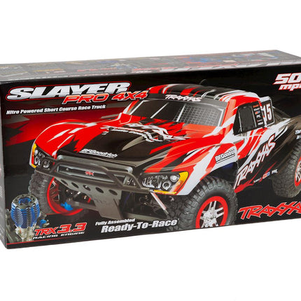 Traxxas 59076-3 Slayer Pro 4WD RTR Nitro Short Course Truck w/TQi 2.4GHz Radio, TSM, EZ Start & Charger TRA590763