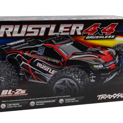 Traxxas Rustler 1/10 4X4 Brushless RTR Stadium Truck w/BL-2S ESC, TQ 2.4GHz Radio TRA67164-4