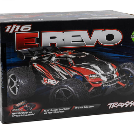 Traxxas E-Revo 1/16 4WD RTR Truck w/XL-2.5 ESC, TQ 2.4GHz Radio, Battery & USB-C Charger TRA71054-8