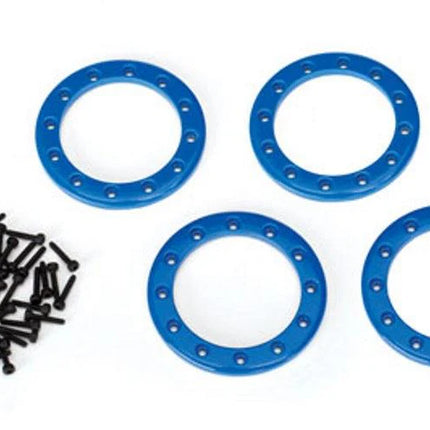 Traxxas 8169X Aluminum 1.9" Beadlock Rings Blue (4) TRA8169X