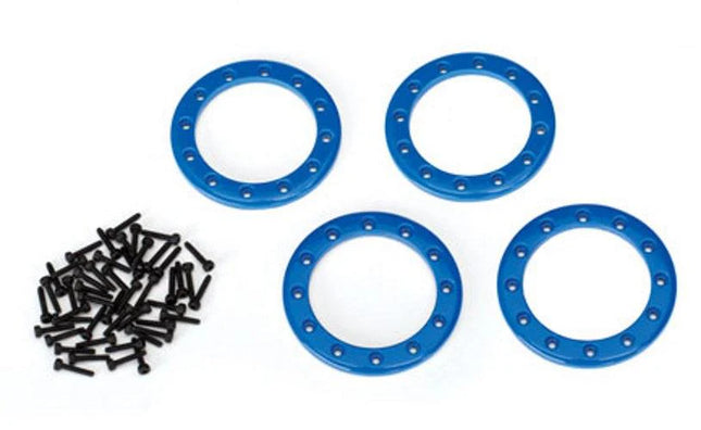 Traxxas 8169X Aluminum 1.9" Beadlock Rings Blue (4) TRA8169X