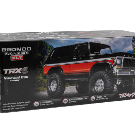 Traxxas TRX-4® 1/10 Trail Crawler Truck w/1979 Bronco Clipless Body (Red) w/TQi™ 2.4GHz Radio TRA82246-4