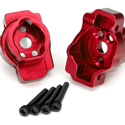 Traxxas 8256R TRX-4 Aluminum Rear Portal Drive Axle Mount Red TRA8256R