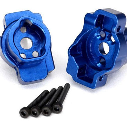 Traxxas 8256X TRX-4 Aluminum Rear Portal Drive Axle Mount Blue TRA8256X