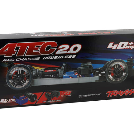 Traxxas 4-Tec® 2.0 BL-2s™ 1/10 Brushless RTR Touring Car Chassis (No Body) w/BL-2s™ ESC & TQ™ 2.4GHz Radio TRA83124-4