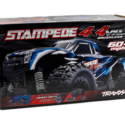 Traxxas Stampede 4x4 VXL Brushless RTR 1/10 4WD Monster Truck w/TQi 2.4GHz Radio & TSM TRA90376-4