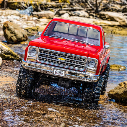 Traxxas 92154-4 TRX-4® 1/10 4WD RTR Scale & Trail® Rock Crawler w/1979 Chevrolet® K10 Truck Body (Red) w/XL-5™ HV ESC & TQ™ 2.4GHz Radio TRA92154-4