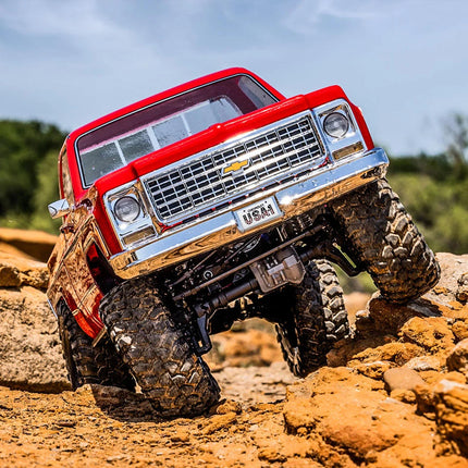 Traxxas 92154-4 TRX-4® 1/10 4WD RTR Scale & Trail® Rock Crawler w/1979 Chevrolet® K10 Truck Body (Red) w/XL-5™ HV ESC & TQ™ 2.4GHz Radio TRA92154-4