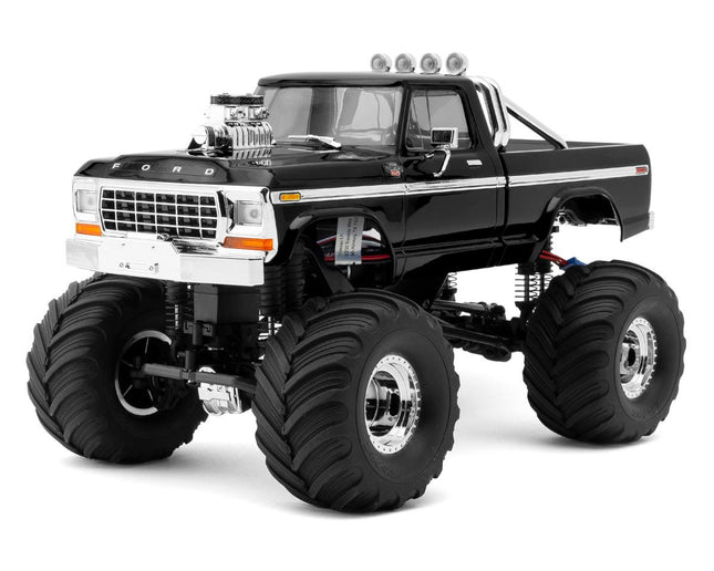 Traxxas TRX-4MT 1/18 4WD RTR Micro Monster Truck w/1979 Ford F-150 Body (Black) w/TQ 2.4GHz Radio TRA98044-1