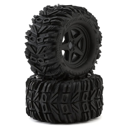 UpGrade RC Dirt Claw 2.8" Pre-Mounted All-Terrain Tires w/5-Star Wheels (2) (17mm/14mm/12mm Hex) UPG-10000