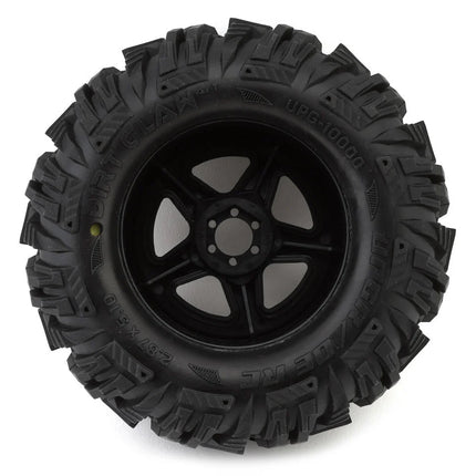 UpGrade RC Dirt Claw 2.8" Pre-Mounted All-Terrain Tires w/5-Star Wheels (2) (17mm/14mm/12mm Hex) UPG-10000