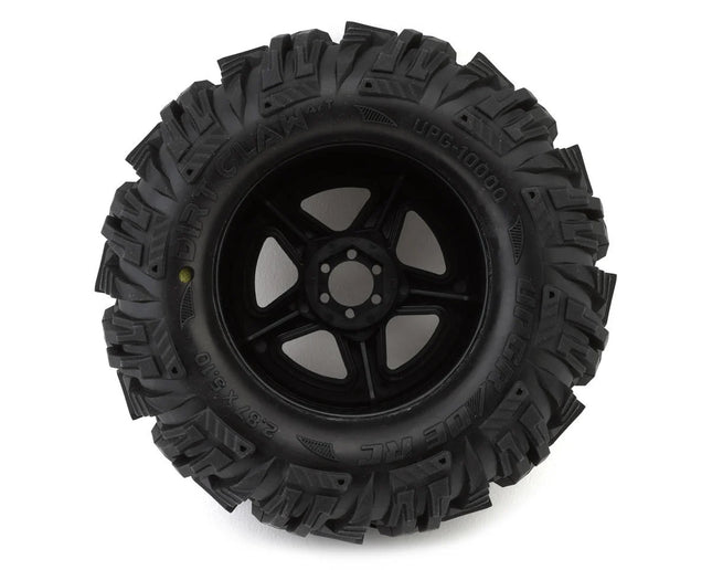UpGrade RC Dirt Claw 2.8" Pre-Mounted All-Terrain Tires w/5-Star Wheels (2) (17mm/14mm/12mm Hex) UPG-10000