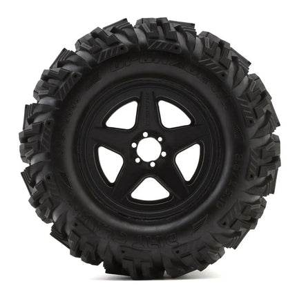 UpGrade RC Dirt Claw 2.8" Pre-Mounted All-Terrain Tires w/5-Star Wheels (2) (17mm/14mm/12mm Hex) UPG-10000