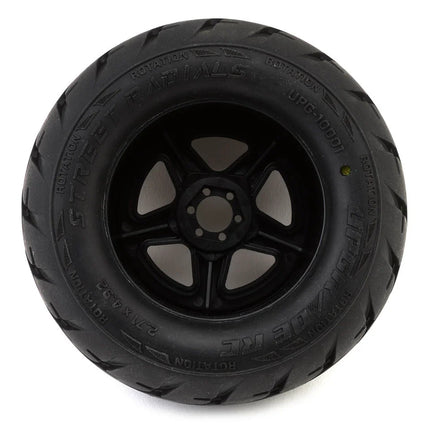 UpGrade RC Street Radials 2.8" Pre-Mounted On-Road Tires w/5-Star Wheels (2) (17mm/14mm/12mm Hex) UPG-10001