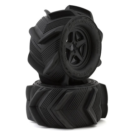 UpGrade RC Snow Plow 2.8" Pre-Mounted Sand/Snow Tires w/5-Star Wheels (2) (17mm/14mm/12mm Hex) UPG-10002