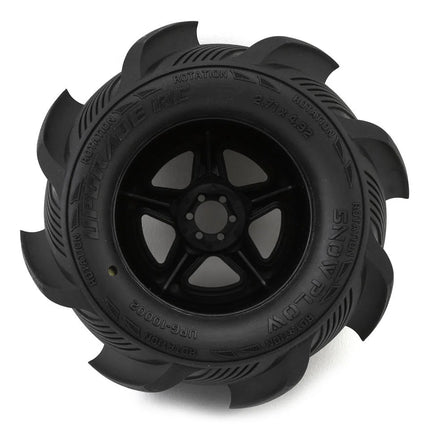 UpGrade RC Snow Plow 2.8" Pre-Mounted Sand/Snow Tires w/5-Star Wheels (2) (17mm/14mm/12mm Hex) UPG-10002