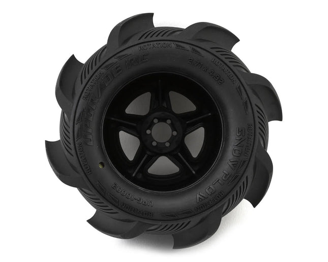 UpGrade RC Snow Plow 2.8" Pre-Mounted Sand/Snow Tires w/5-Star Wheels (2) (17mm/14mm/12mm Hex) UPG-10002