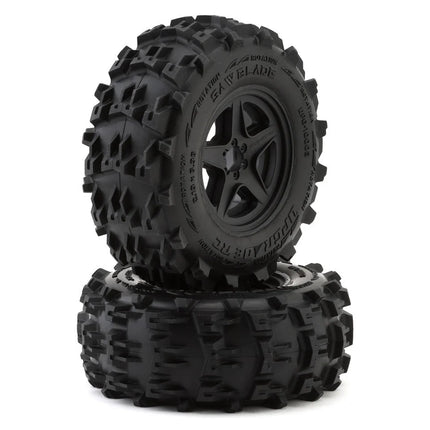 UpGrade RC Saw Blade 2.8" Pre-Mounted Off-Road Tires w/5-Star Wheels (2) (17mm/14mm/12mm Hex) UPG-10003