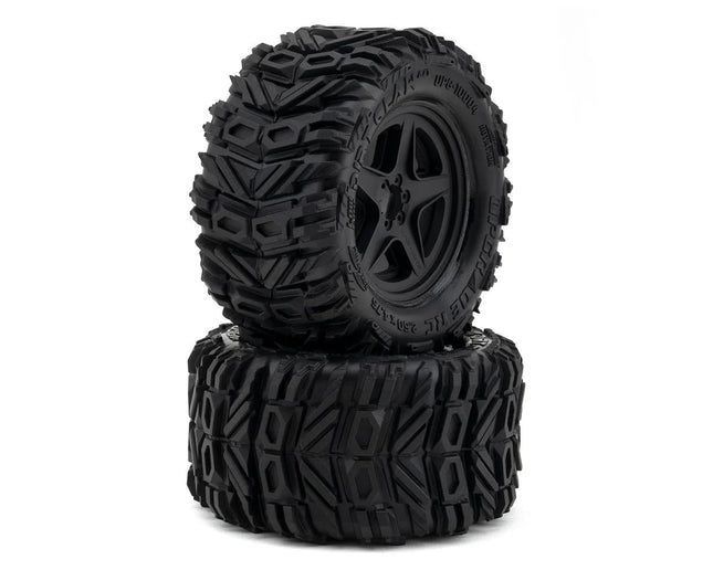 UpGrade RC Low-Pro BELTED Dirt Claw 2.8" Pre-Mounted All-Terrain Tires w/5-Star Wheels (2) (17mm/14mm/12mm Hex) UPG-10004